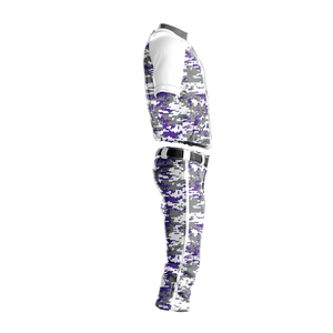 Ensemble d'uniformes de baseball personnalisés pour hommes, noir et jaune, imprimé épée, col montant, manches courtes, polyester anti-humidité, toutes saisons - Product Image 6