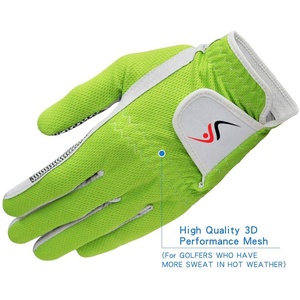 Gants de Golf synthétiques à Compression en cuir véritable, 4mm, Durable, poignée Stable, coupe universelle, taille unique - Product Image 2