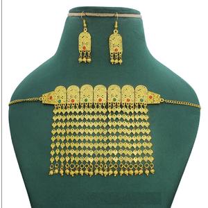 Martasha designer islamique ramadan spécial plaqué or EAU bijoux spécial dubai bijoux collier boucle d'oreille ensemble arabe bijoux - Product Image 5