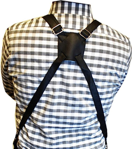 Delantal de Trabajo Unisex de Cuero Genuino con Correas Ajustables, Bolsillo en el Pecho, Múltiples Bolsillos para Herramientas, Secado Rápido, Transpirable, a Prueba de Polvo, Profesional - Product Image 5