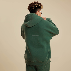 Vente en gros de pull streetwear personnalisé de haute qualité pulls molletonnés sweat à capuche vintage délavé sweat à capuche pour hommes - Product Image 4