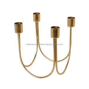 เชิงเทียนโลหะมีสไตล์ของตกแต่งโต๊ะแบบพรีเมี่ยมเหมาะสำหรับงานปาร์ตี้และงานอีเวนต์มีหลายขนาดและหลายดีไซน์ - Product Image 4