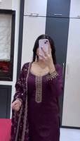 TENNECY Robe de soirée et de mariage pour femme, broderie lourde, travail de sequins et de diamants Siroski, infroissable, séchage rapide, réversible