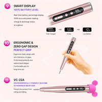 Vente en gros de perceuse à ongles sans fil 35000 tr/min, lime à ongles électrique rechargeable, logo personnalisé, fabricant OEM ODM