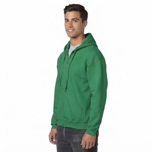 Sweat-shirt à capuche unisexe personnalisé avec fermeture éclair, veste à capuche, vêtements de sport décontractés, vêtements confortables en gros - Product Image 2