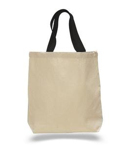 Rocky Road 2026 High Quality Hot Selling Custom Wholesale 100% Cotton Canvas <b>Medium</b> Tote <b>Bags</b> with Color Handles for Daily Use - Product Image 1