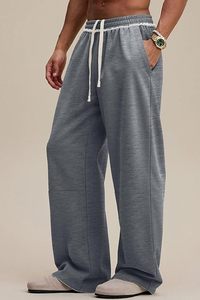 Custom Wide Leg Trousers Casual Streetwear Luxury Relaxed Fit Pleated Trousers Unisex Oversized Wide Leg Fashion <b>Pants</b> - Product Image 2