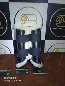 Botas Ecuestres BRAND ZONE de Cuero Patentado para Caballos, Botas Protectoras para Tendones con Neopreno de 8MM y Piel Sintética, Duraderas y Cómodas - Product Image 3