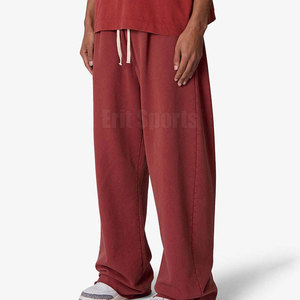 High Quality Casual Men's Flare <b>Trouser</b> Cotton/Polyester Fabric Eco-Friendly Breathable <b>Elastic</b> <b>Waist</b> Customizable - Product Image 3