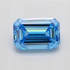 Émeraude bleue vif fantaisie certifiée de 1,02 carat, diamant VS2, taille EX, pierre brute pour bijoux de luxe - Product Image 1