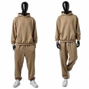 Sweat à capuche en coton épais personnalisé pour hommes unisexe hiver confortable élégant Streetwear survêtements sweatshirts fabricant de vêtements - Product Image 2