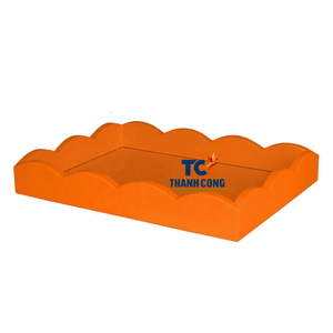 BANDEJA LACQUER SCALLOP al mejor precio y bandejas de laca decorativa OEM al por mayor de opciones personalizadas de alta calidad del fabricante de Vietnam - Product Image 2