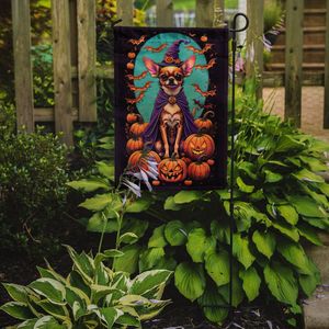 Multicolor Chihuahua Witchy Halloween <b>Garden</b> <b>Flag</b> Decorative Mailbox & Patio Banner for Yard & Lawn Artwork for Flower Beds - Product Image 2
