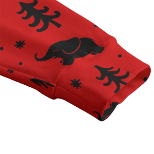 Cárdigan de lana/cachemira tejido en punto Hacci, color rojo y negro, con cuello en V y cierre de botones, acogedor, informal, para invierno. - Product Image 6