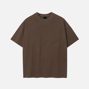 Meilleur prix de gros de T-shirts délavés à l'acide en coton de haute qualité Hommes de grande taille Vente de motifs de logo de couleur vierge personnalisés - Product Image 6