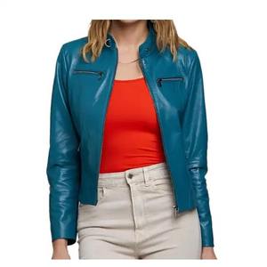 Top Latest Design Women <b>Leather</b> <b>Jackets</b> Hot Sale Custom Made Logo Style Color High Quality Luxury Women <b>Genuine</b> <b>Leather</b> <b>Jacket</b> - Product Image 1