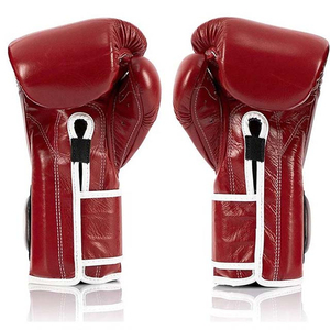 Guantes de Boxeo Profesionales de Cuero para Hombres, Mujeres y Niños, Transpirables, para Entrenamiento de MMA y Kickboxing, con Cierre de Gancho y Bucle, Ligeros - Product Image 3