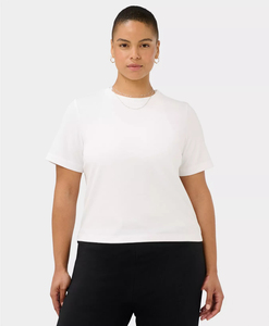 T-shirts noirs à manches courtes pour femmes, taille S, avec logo graphique, col rond, coupe ample - Product Image 2