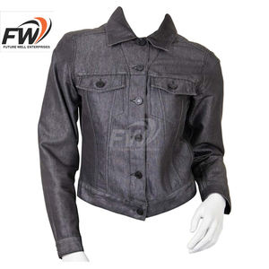 Nuevas Chaquetas Vaqueras Largas de Algodón Azul Oversize para Mujer, Chaquetas de Jean para Mujer al por Mayor, Abrigos Casuales de Mezclilla para Mujer - Product Image 3