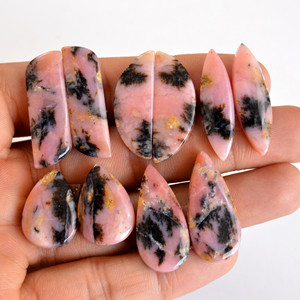 Venta al por mayor de piedras de ópalo rosa natural en bruto, piezas decorativas, materiales minerales grabados, piezas de piedra en bruto para joyería. - Product Image 3
