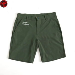 Pantalones Cortos Deportivos de Nailon Verde 2027 para Hombre, de Secado Rápido, Transpirables, con Cierre de Cremallera, Bolsillos Casuales, para Golf, con Logotipo Personalizado - Product Image 1
