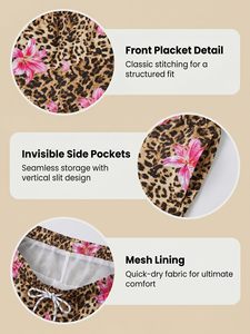 Shorts de Baño para Hombre con Logotipo Personalizado Impreso en la Parte Delantera, Tejido Elástico en 4 Direcciones, Poliéster/Nailon, Resistente al Viento, Transpirable y de Secado Rápido, Venta al Por Mayor - Product Image 4