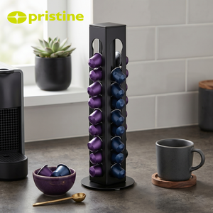 Soporte Giratorio para Cápsulas de Café, Estante de Almacenamiento Metálico, Organizador de Cocina Cilíndrico de 360 Grados, Almacenamiento Minimalista para el Hogar - Product Image 2