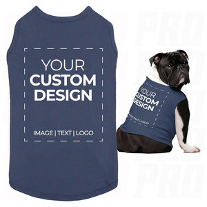 Dog <b>T</b> Shirt Custom Design Personalized Pet Clothes with Logo Text or Picture Print Trendy Dog Apparel for All Breeds and Sizes - Product Image 1