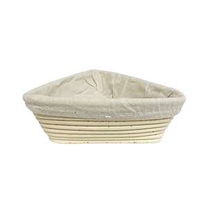 Customized Shape Color Eco-Friendly Bamboo Natural Banneton Bread Proofing Basket Flexible Cotton Liner with Low MOQ - Product Image 3