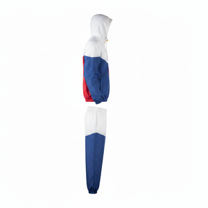 Ensemble de survêtement pour homme avec logo personnalisé, pantalon de jogging en nylon, veste coupe-vent avec bande réfléchissante personnalisée, survêtement en nylon - Product Image 3