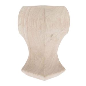 Paquete de 4 piezas de madera en forma de L con 16 tornillos, herrajes para sofá, altura de 2 pulgadas, ancho de 4 pulgadas, tapete de madera para muebles de sofá, color marrón - Product Image 5