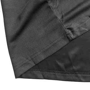 Camiseta personalizada negra, camisetas de gimnasio transpirables, 100% poliéster, para hombre - Product Image 2