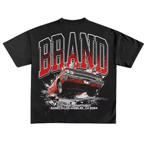 Camisetas de Manga Corta para Hombre, Estilo Vintage, Oversize, Lavado Ácido, Corte Ajustado, 100% Algodón, Ecológicas, Impresión DTG - Product Image 2