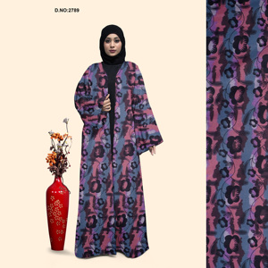 Ensemble Abaya et Shrug de Soirée Tendance de Qualité Supérieure avec Broderie et Taille Naturelle pour Tenue Moderne et Pudique, Idéal pour le Bureau, la Maison et l'Extérieur - Product Image 4