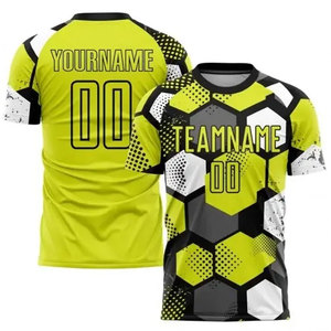 Sublimation <b>Printing</b> Solid Color Soccer Uniform For Adults High Quality Quick Dry Breathable Custom Football Uniform - Product Image 2