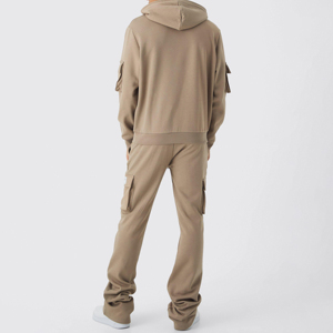 OEM Lightweight Cotton Hooded Oversize <b>Tracksuits</b> for Men <b>Plain</b> Winter Fleece Logo Printed Quick Dry High Quality Custom - Product Image 3