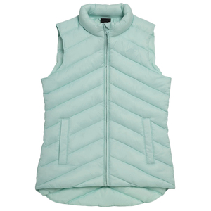 Chaleco de plumón para mujer, sin mangas, cálido para invierno, de nailon, transpirable, utilitario, para equitación, personalizado, talla grande - Product Image 3
