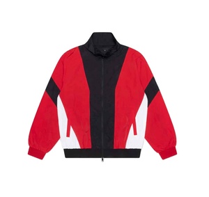 Anorak coupe-vent vintage léger avec poche avant en nylon d'automne personnalisé pour hommes - Product Image 1