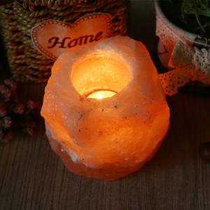 Maxery Home Decor Himalayan Sea Salt <b>Pink</b> Salt Crystal Scented Candle Holder Rock Lamp Natural <b>Healing</b> Gift Wedding, Party - Product Image 4