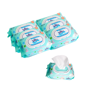 Lingettes nettoyantes pour bébé, non tissées, premium, 80 lingettes, parfumées, à partir d'eau purifiée à 99 %, pour usage domestique - Product Image 3
