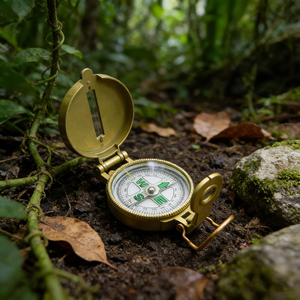 Boussole pliante en alliage d'aluminium, haute précision, étanche, portable, pour la navigation, les voyages en plein air, l'orientation, la survie et l'aventure - Product Image 5