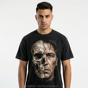 Camiseta Gráfica Personalizada para Hombre, Camiseta de Algodón con Temática Espacial de Astronauta Zombi de Ciencia Ficción, Camiseta de Alta Calidad con Estampado Serigrafiado, Proveedor de Camisetas Streetwear - Product Image 2