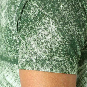Men's Green Solid <b>Raglan</b> Sleeve T-Shirt Regular Fit O-Neck Casual Knitted Front Acid Wash Breathable Quick Dry 100% Cotton <b>Top</b> - Product Image 6