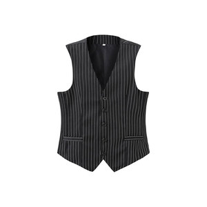 Chaleco Formal de Lana con Doble Botonadura y Cuello en V para Hombre, con Decoración de Cadena, para Trajes, Ropa de Otoño - Product Image 3
