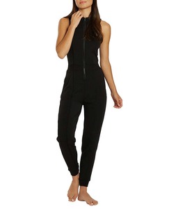 Mono enterizo de una pieza para mujer al por mayor con cremallera y bolsillos, tela elástica suave y transpirable, ropa deportiva, mono para mujer OEM - Product Image 4