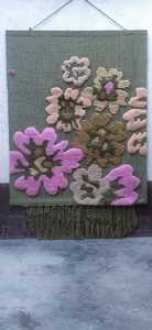 พรมแขวนผนังลายนามธรรมถักมือแบบใหม่ |   ผ้าแขวนผนังมาคราเม่ทอมือ งานแฮนด์เมด สไตล์โมเดิร์นโบโฮ -40 - Product Image 6