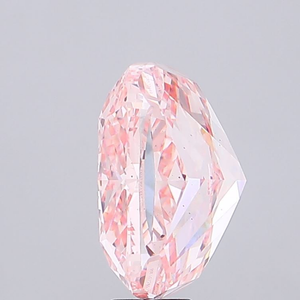 Diamant synthétique rose vif fantaisie, taille coussin exclusive, cultivé en laboratoire, polissage excellent, pierre précieuse pour la création de bijoux - Product Image 5