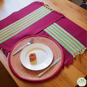 Camino de Mesa de Lino con Borlas, Tejido a Rayas, Moderno, Personalizable, Ecológico, Reutilizable para Hogar, Hotel, Restaurante, Boda - Product Image 6
