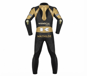 Combinaison de moto en cuir Rawasaki Premium pour homme, 1 pièce, avec bosse de protection CE niveau 2, sur mesure - Product Image 2