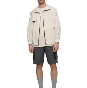 Chaqueta cortavientos informal ligera transpirable con bolsillos de talla grande 100% poliéster forro de malla personalizado cortavientos de nailon - Product Image 3